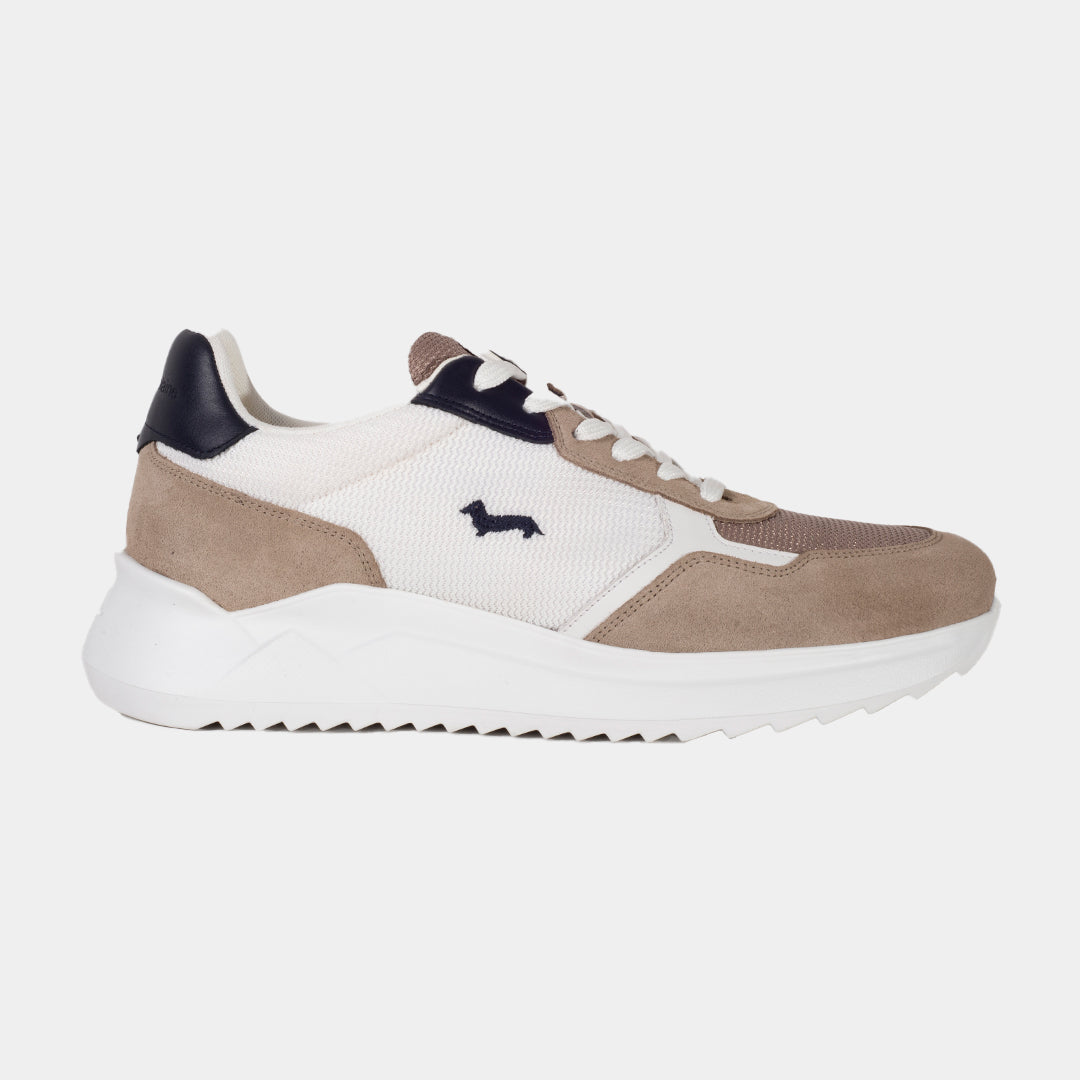 TENIS H&B SHOES BEIGE TEXTIL CUERO (EFM2410316240)