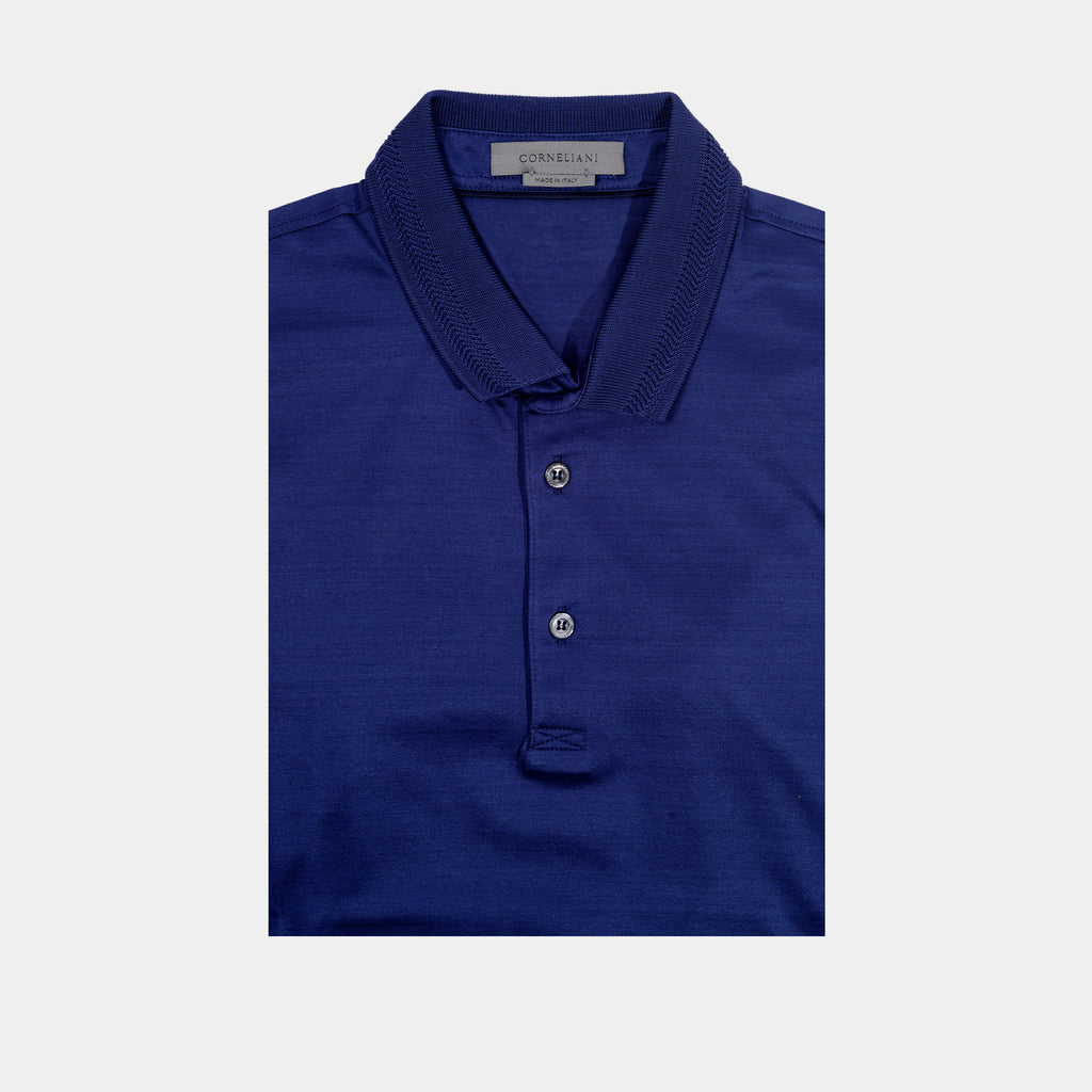 CAMISETA POLO CORNELIANI AZUL ALGODON (91G501-3125000-004)