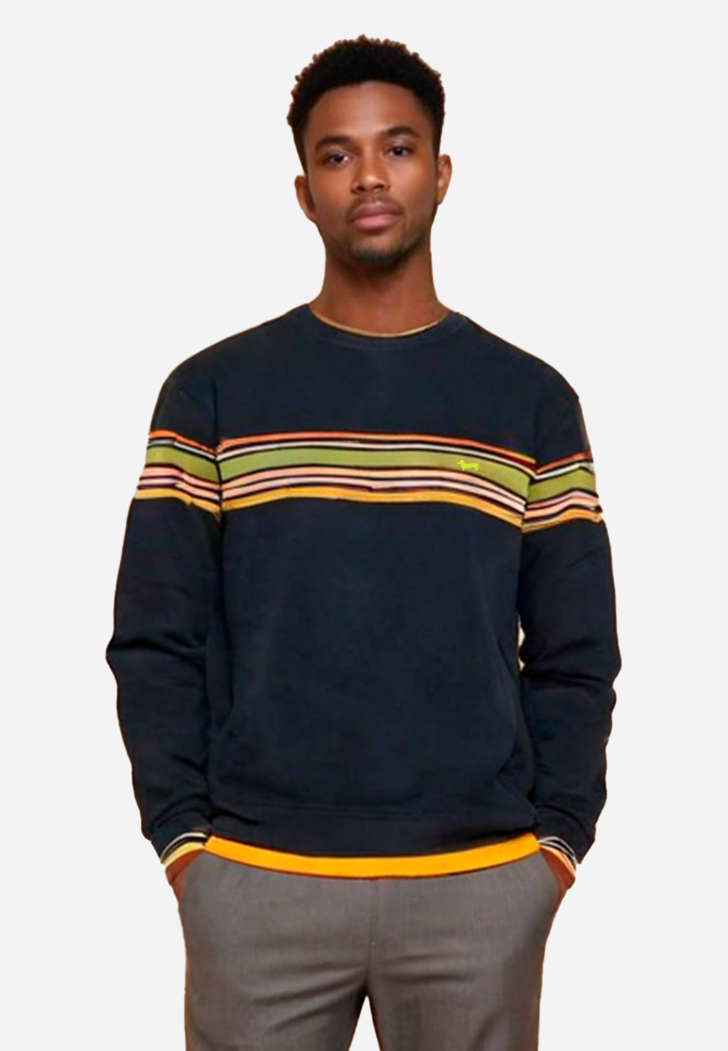 SWETER HARMONT & BLAINE AZUL ALG + LANA (HRM674030788)