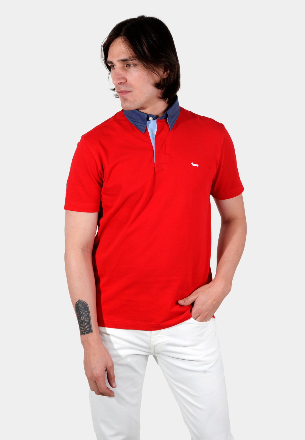 CAMISETA POLO HARMONT ROJO ALGOD (LRK003020746S18-518)