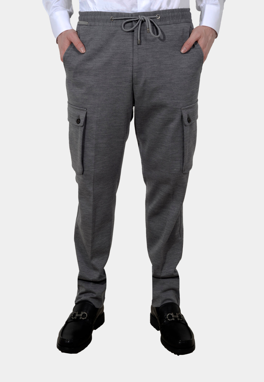 PANTALON CORNELIANI GRIS LANA + ALG + PL (914L14-3118800-018)