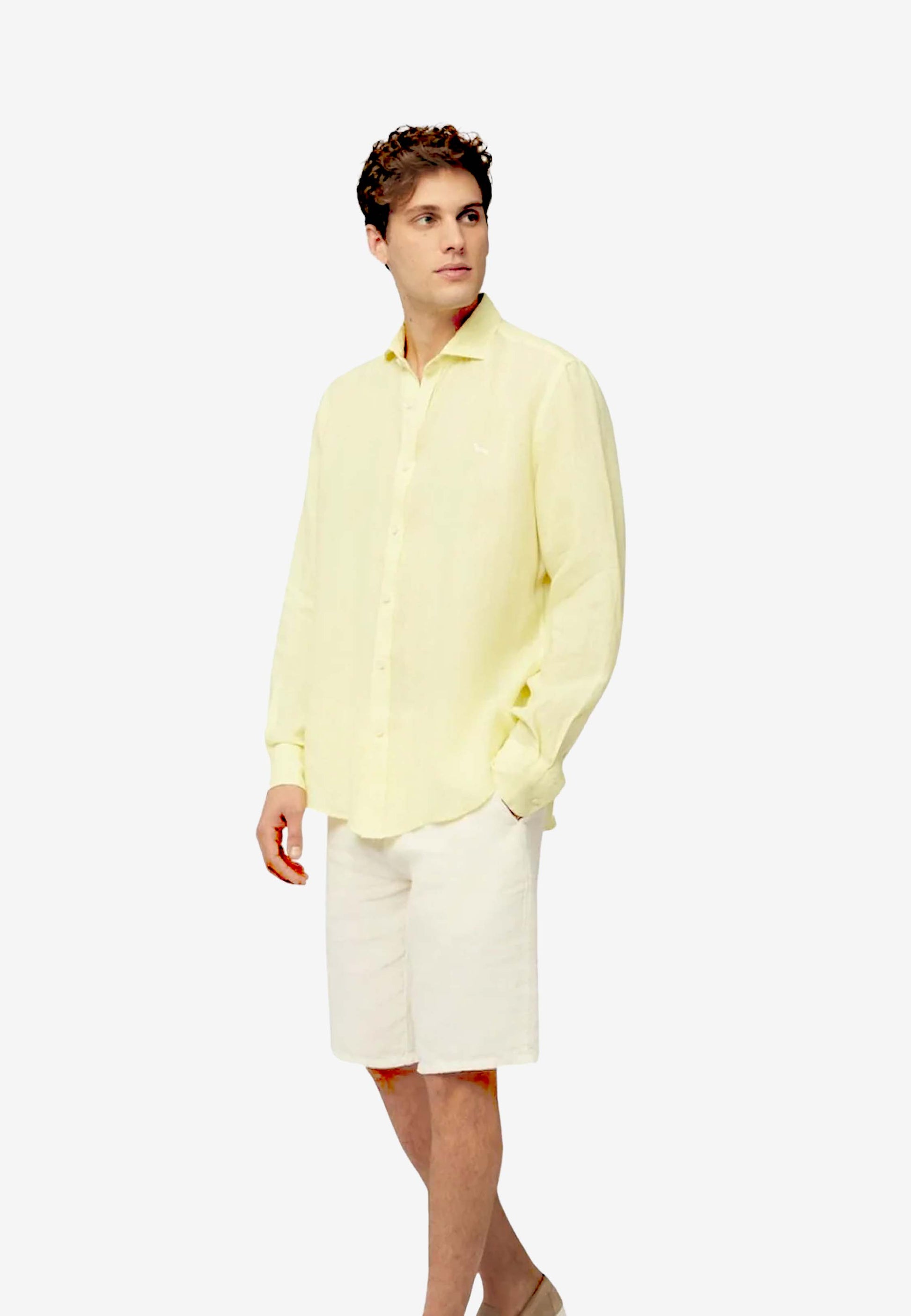 CAMISA HARMOT&BLAINE AMARILLO LINO (CRL001012833I-310)