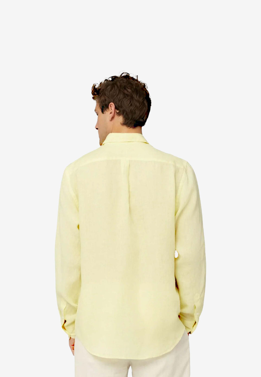 Camisa Amarilla De Lino H&B