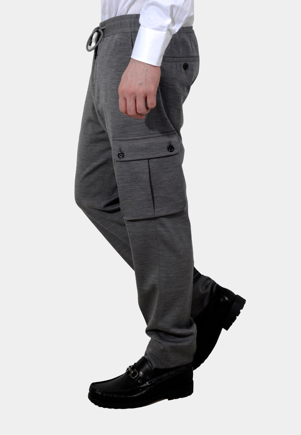 PANTALON CORNELIANI GRIS LANA + ALG + PL (914L14-3118800-018)