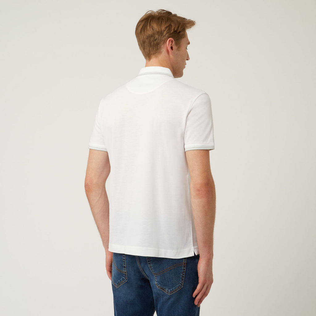 CAMISETA POLO HARMONT & BLAINE BLANCO ALGODON (LN1010N21054-100)
