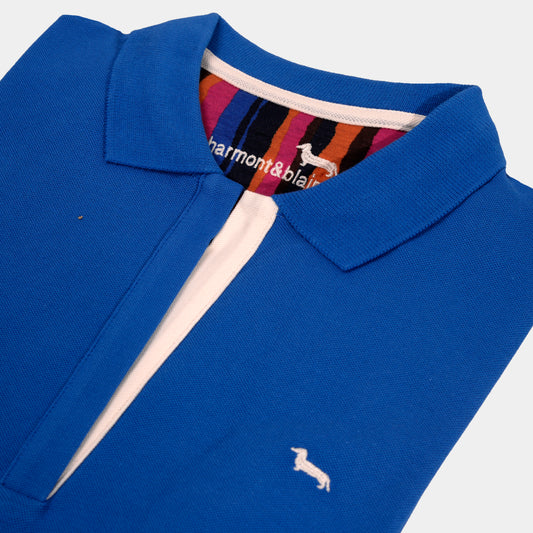 CAMISETA POLO HARMONT DAMA AZUL (L0KDA9021271-816)