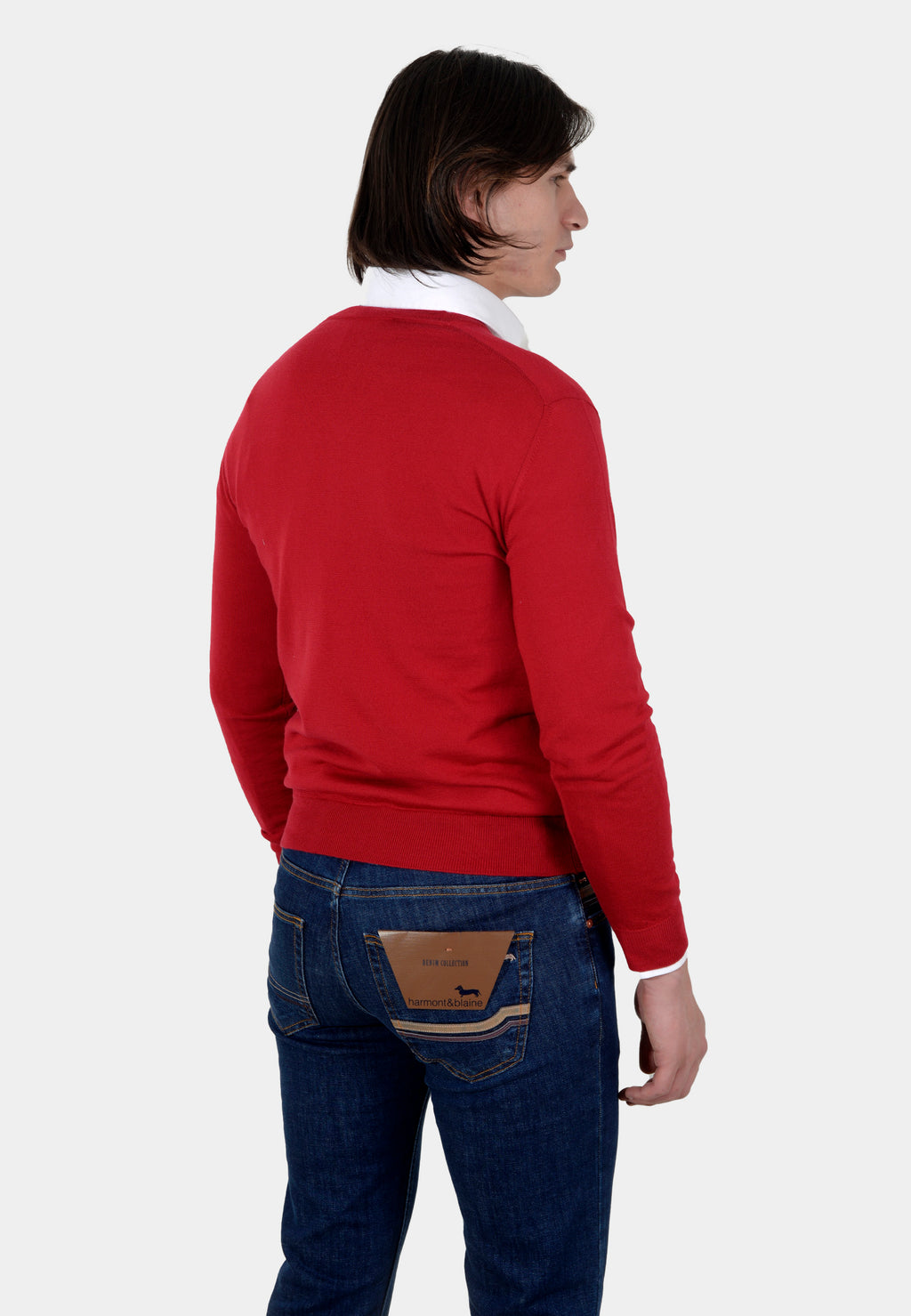 Sweater Rojo Con Su Logo H&B