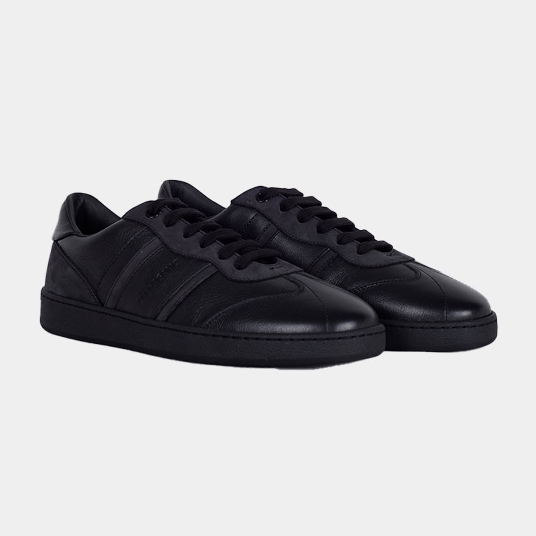 TENIS FERRAGAMO DAMA NEGRO CUERO (762420-ACHILLE 1)