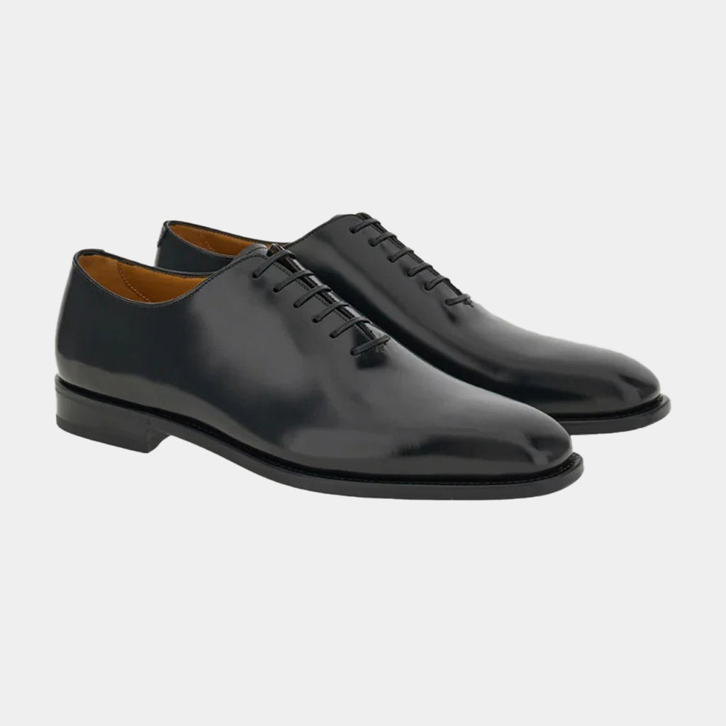 ZAPATO FERRAGAMO NEGRO BRILLANTE CUERO (760172-GEOFFREY)