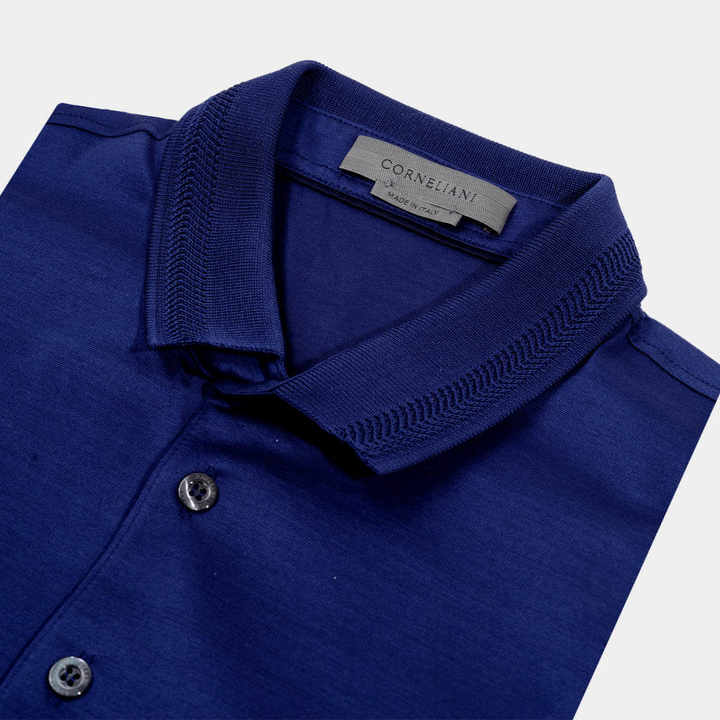 CAMISETA POLO CORNELIANI AZUL ALGODON (91G501-3125000-004)