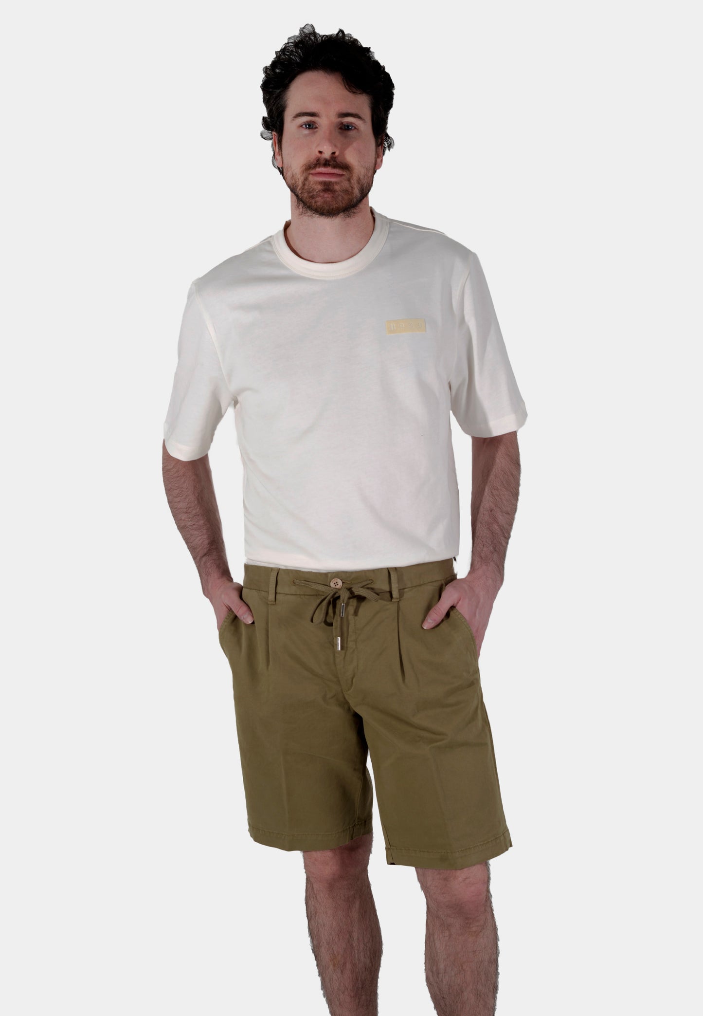BERMUDAS BOGGI VERDE ALG + ELA (23A054204)