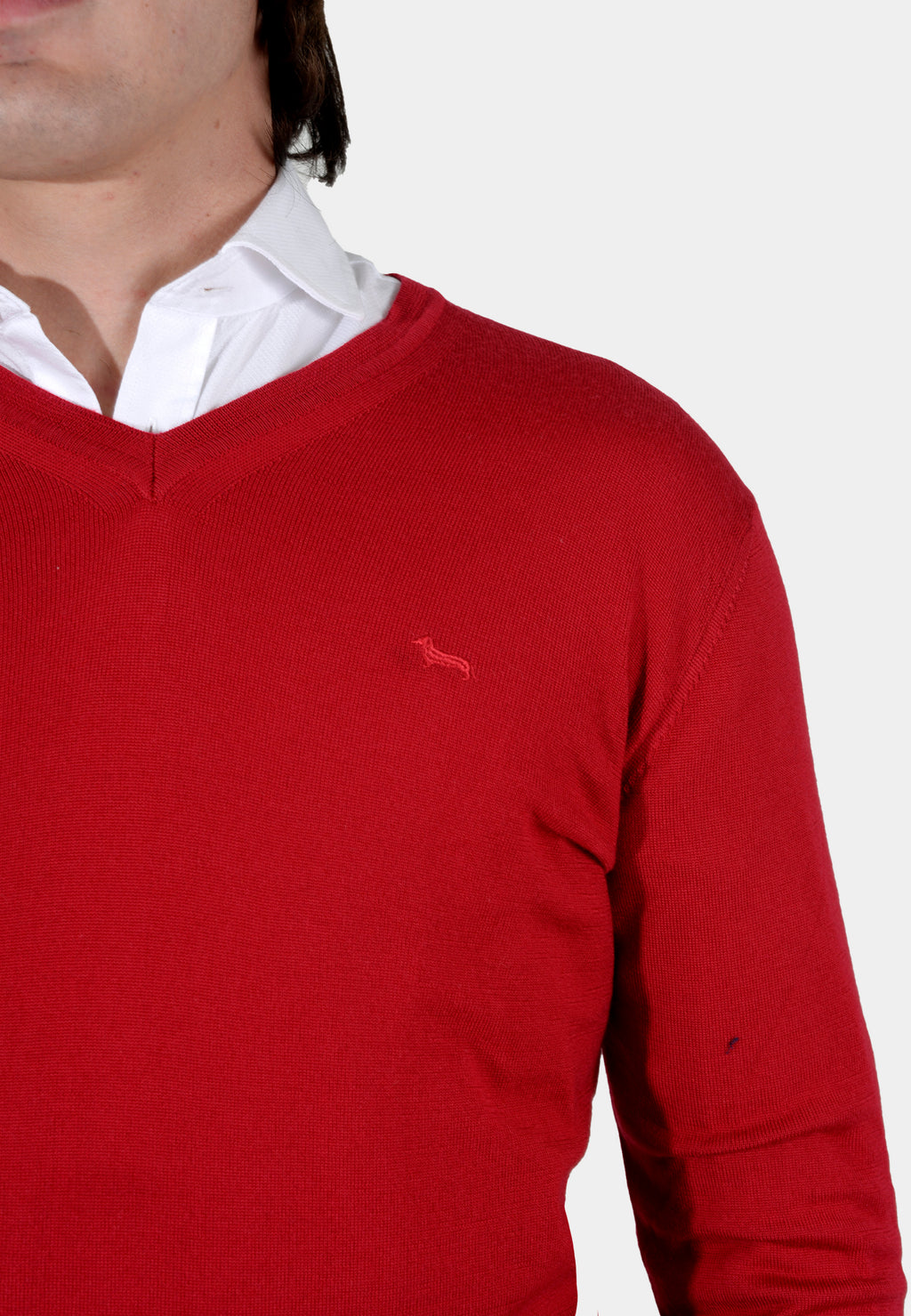 Sweater Rojo Con Su Logo H&B
