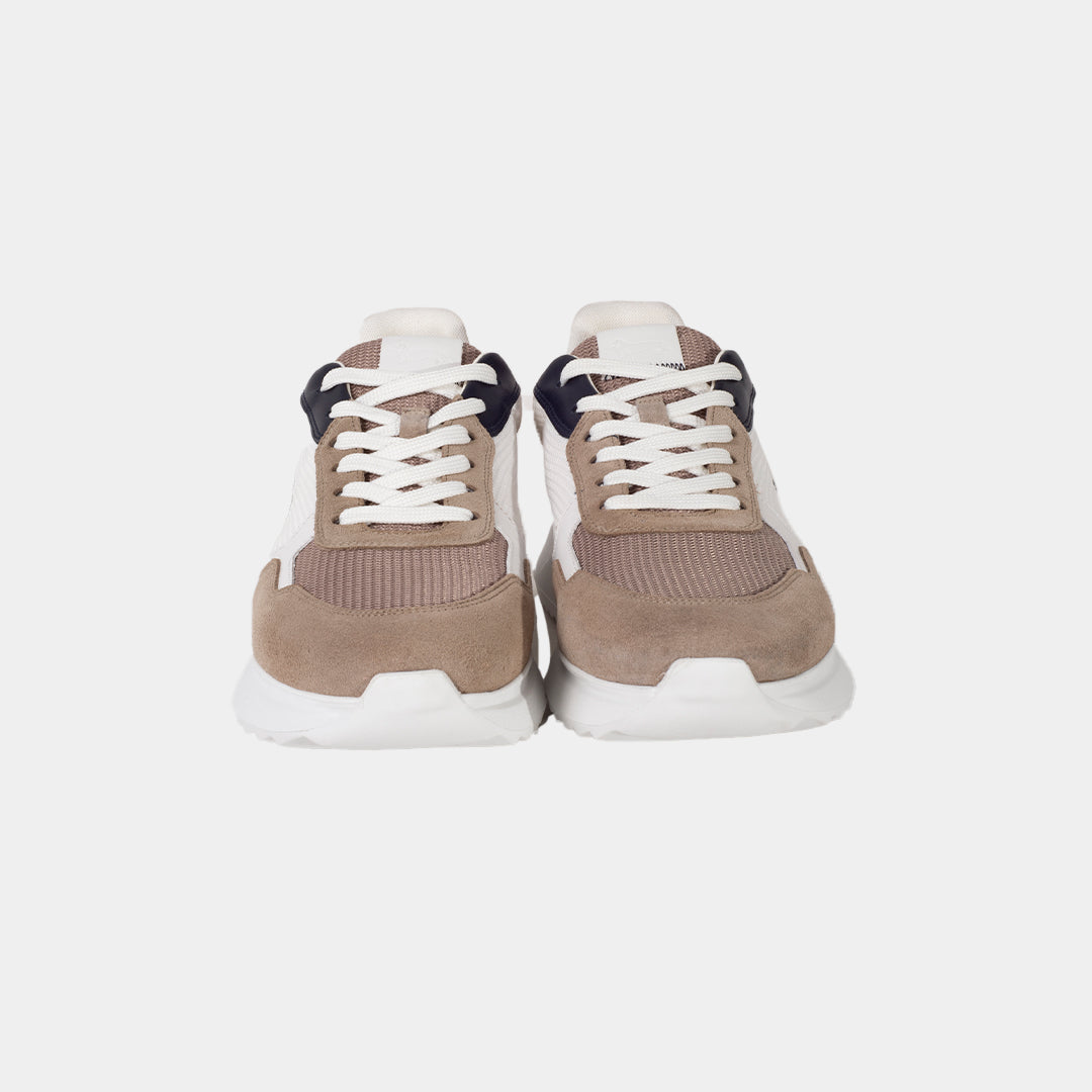 TENIS H&B SHOES BEIGE TEXTIL CUERO (EFM2410316240)