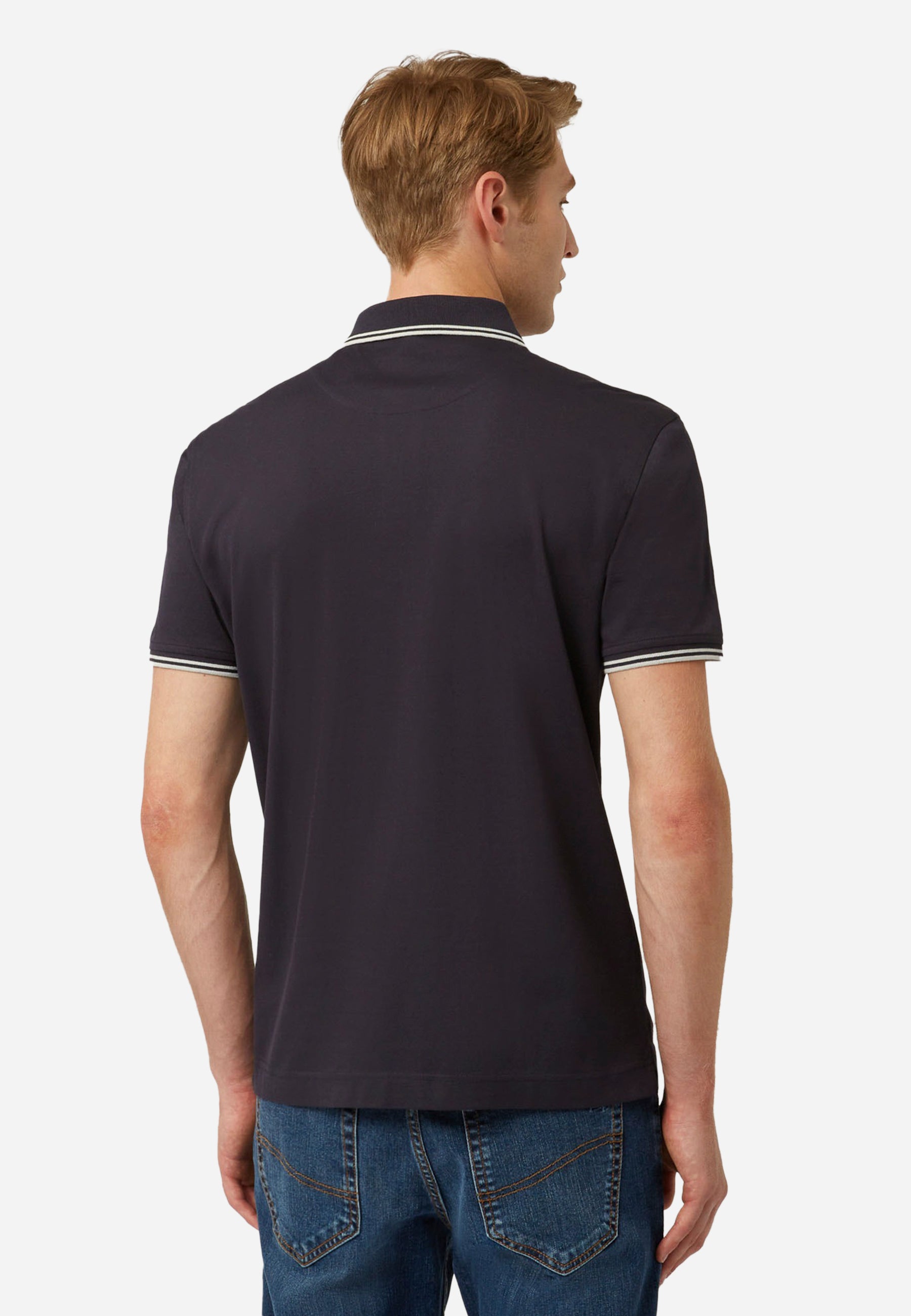 Camisa Polo Hombre Negra Logo H&B