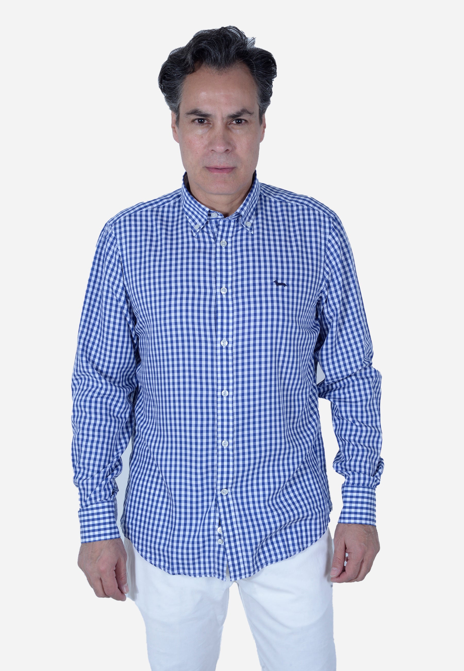 Camisa Cuadros Bengala Azul H&B