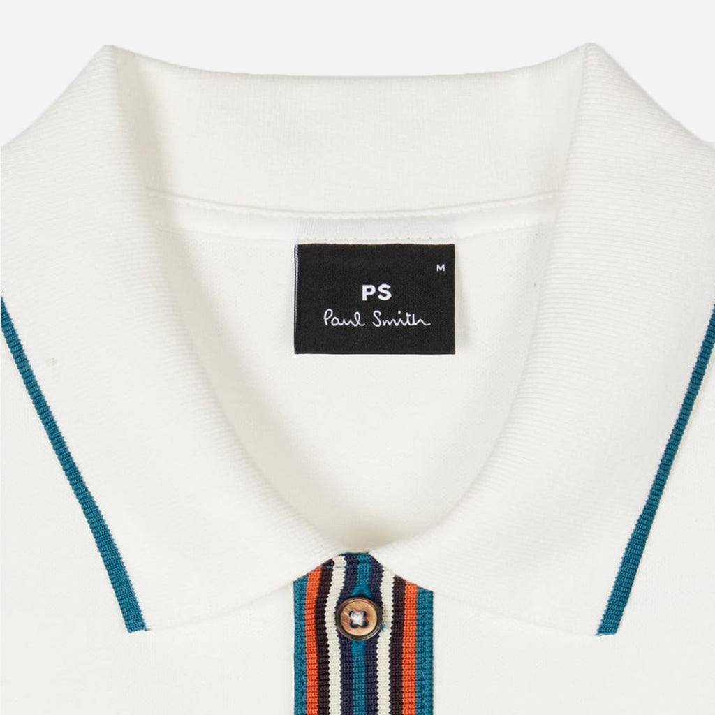 CAMISETA POLO PAUL SMITH BLANCO ALG + ELAS (M2R-096Z-N21511-02A)