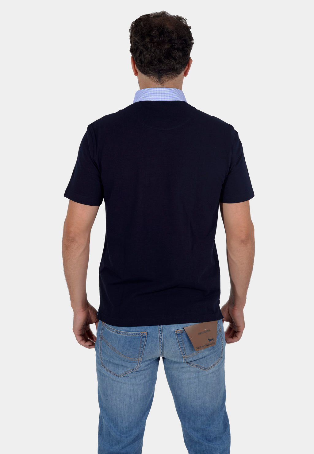 CAMISETA POLO HARMONT & BLAINE AZUL ALGODÓN (LRK003020746S10-801)