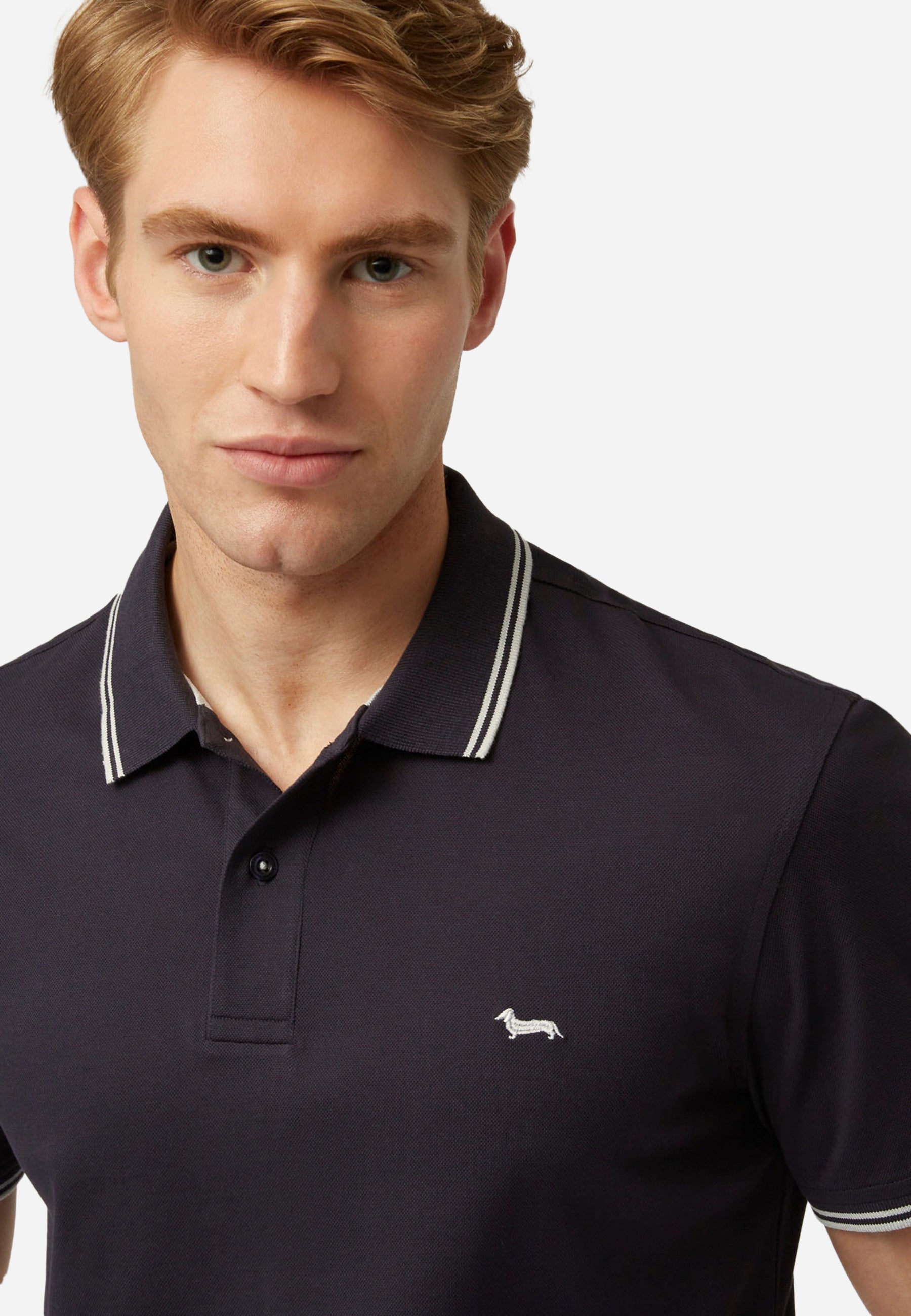 Camisa Polo Hombre Negra Logo H&B