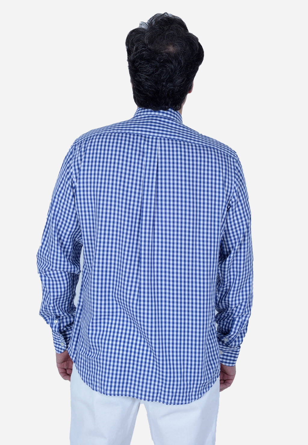 CAMISA HARMONT & BLAINE AZUL CUADROS ALGODÓN (CRL069012739M-801)
