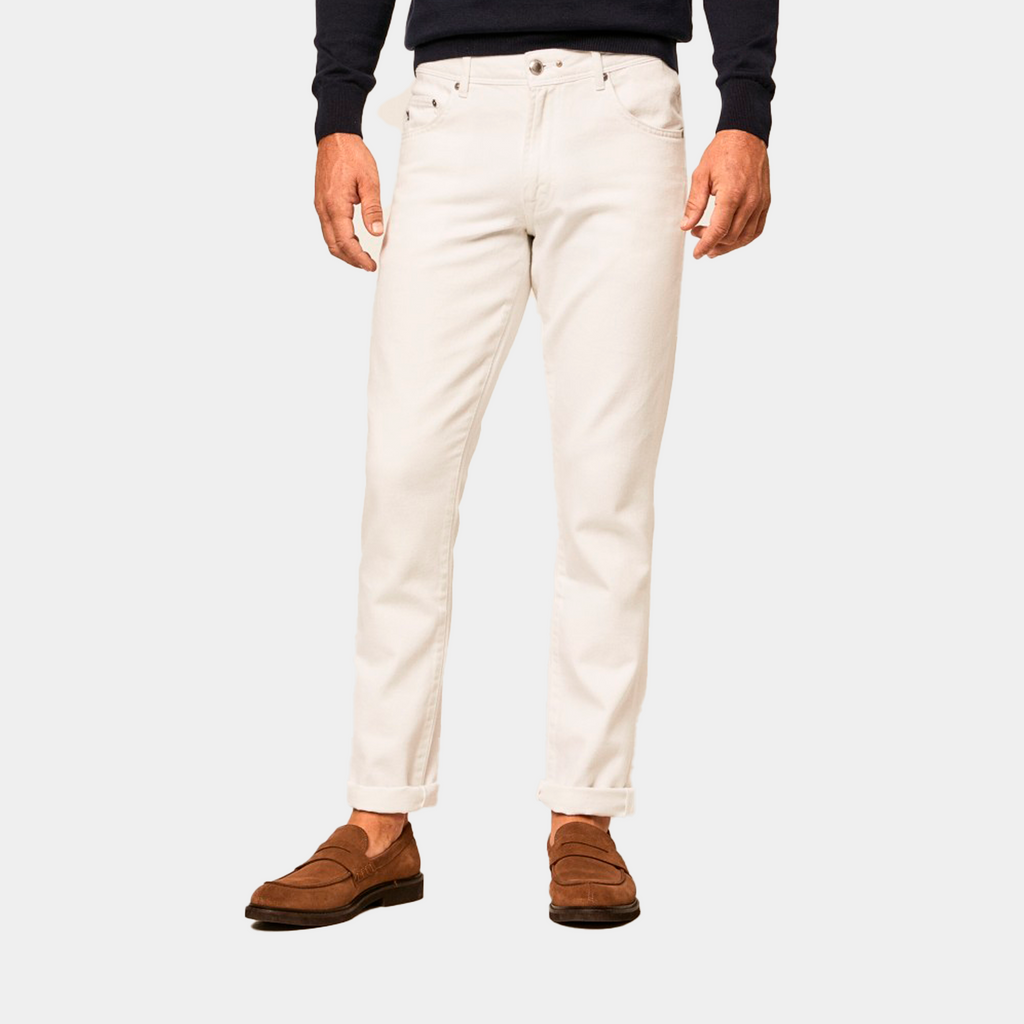 PANTALON HACKETT BLANCO 99% COTTON, 1% ELASTANE (HM212433R-800)