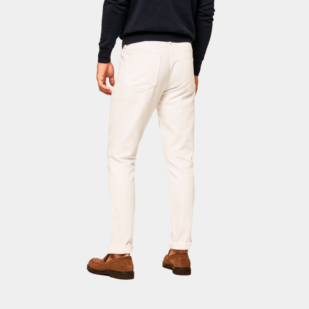 PANTALON HACKETT BLANCO 99% COTTON, 1% ELASTANE (HM212433R-800)