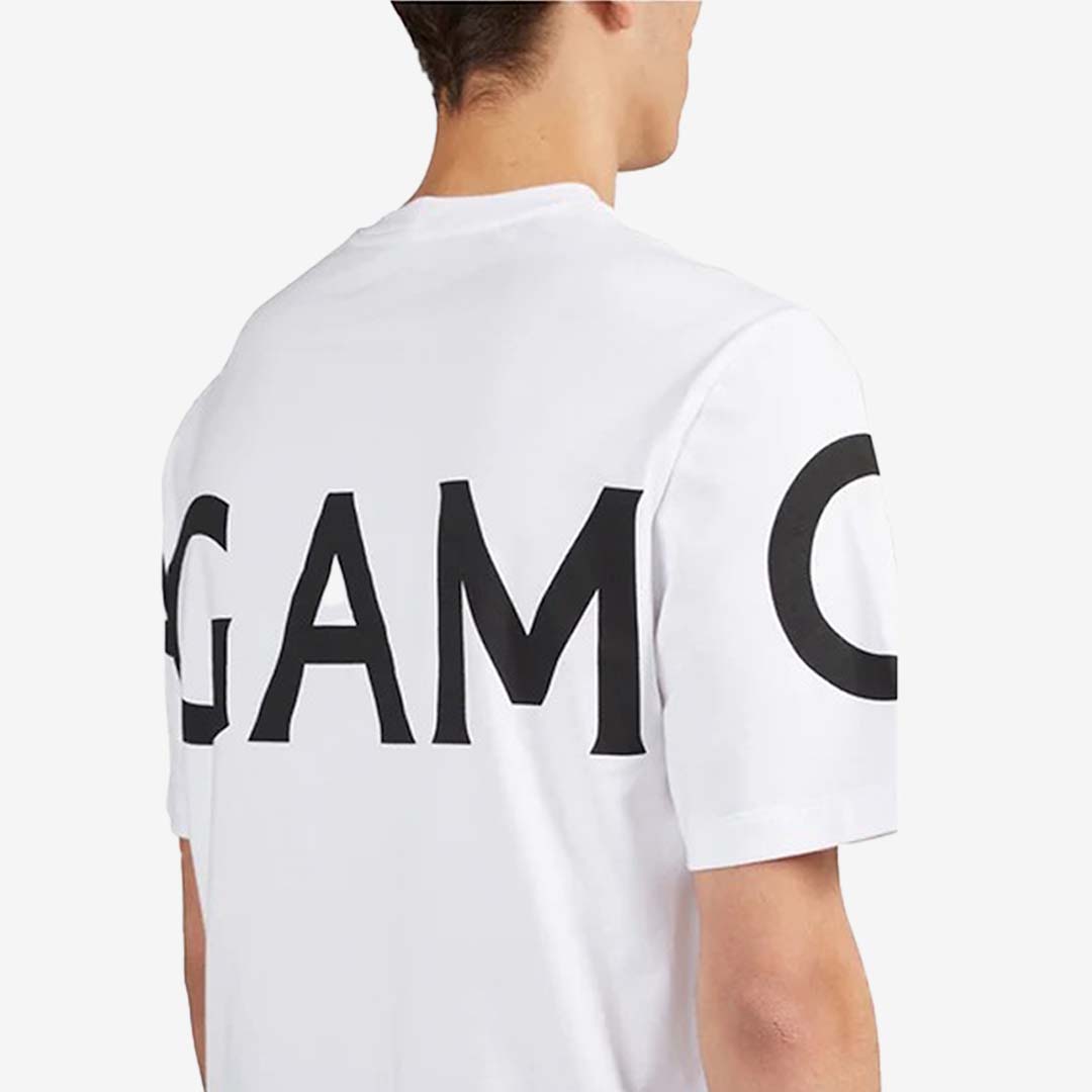 Camiseta Tshirt Blanca con Logo Gráfico Hombre S.F.