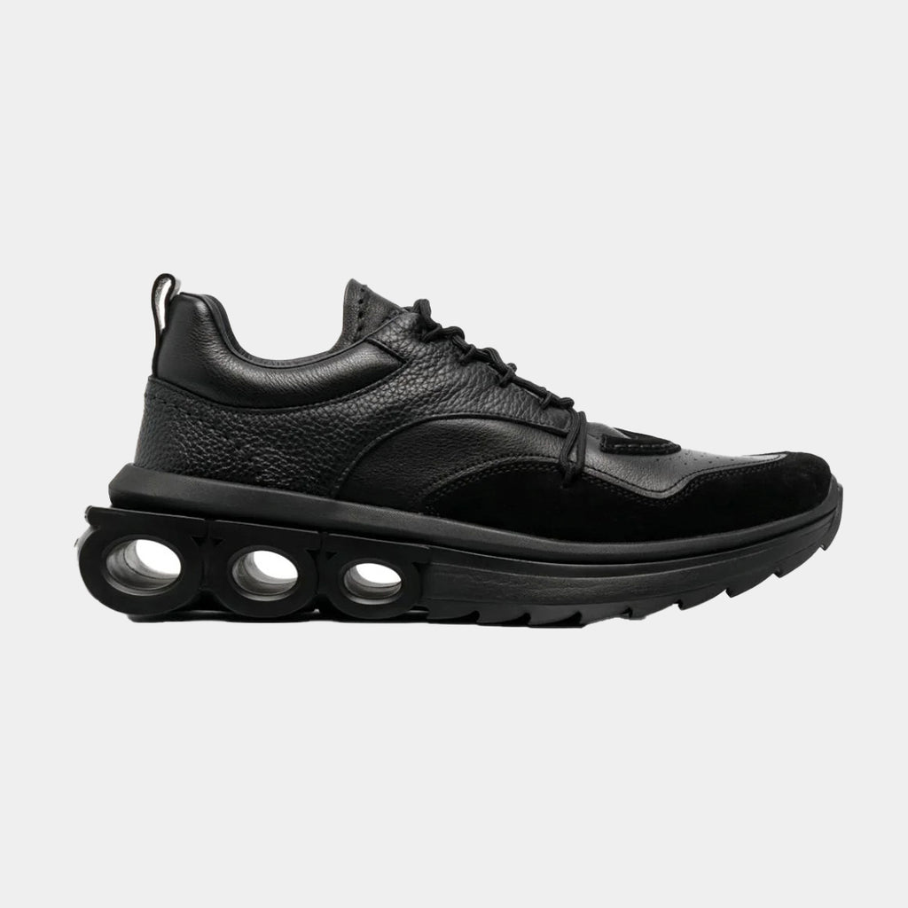 TENIS FERRAGAMO NEGRO CUERO
