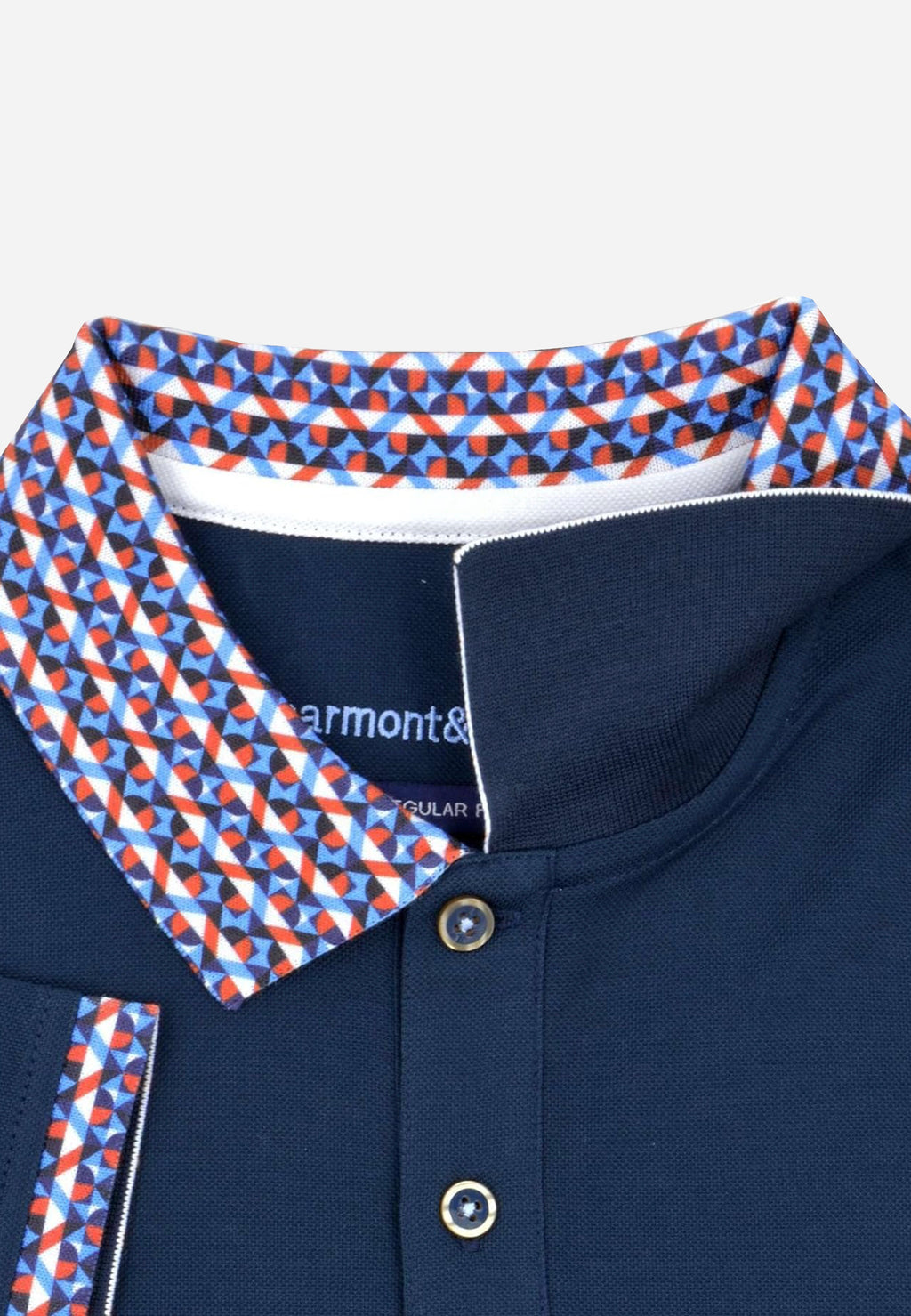 CAMISETA POLO HARMOT&BLAINE AZUL ALGOD (LRL375021215-801)