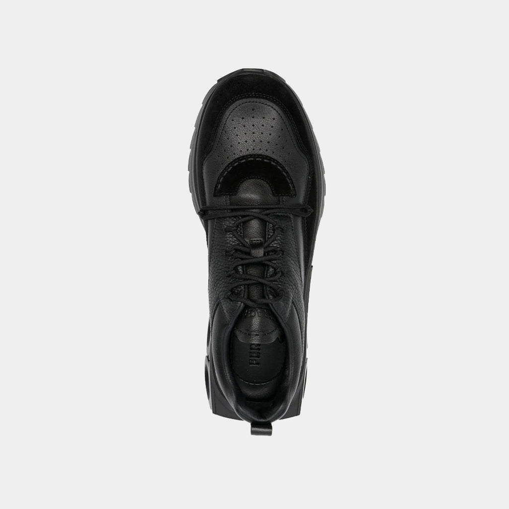 TENIS FERRAGAMO NEGRO CUERO