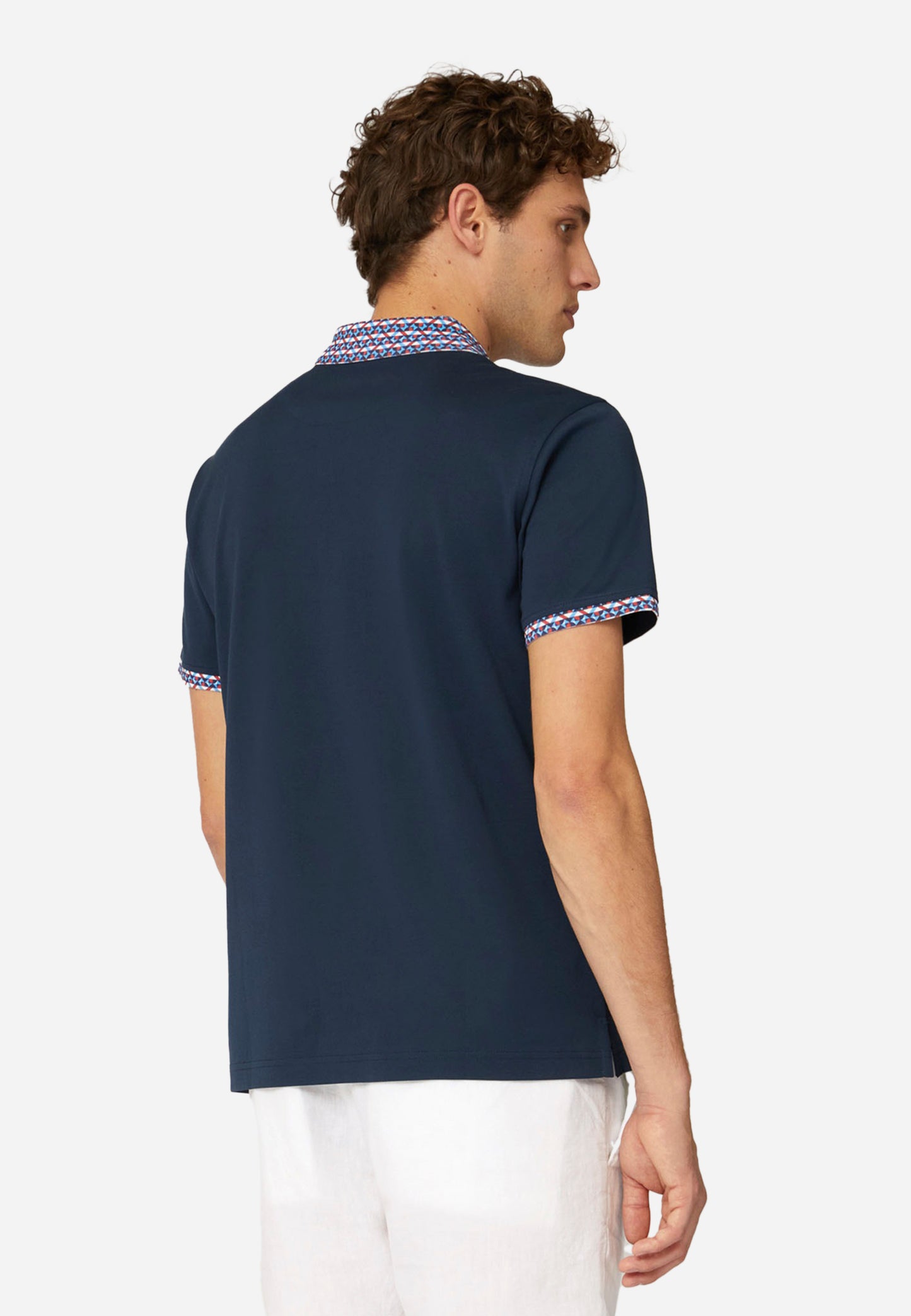 CAMISETA POLO HARMOT&BLAINE AZUL ALGOD (LRL375021215-801)