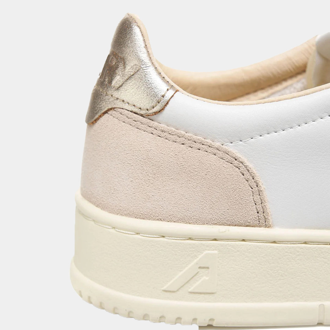 Tenis Medalist Dama Blanco/Beige/Dorado