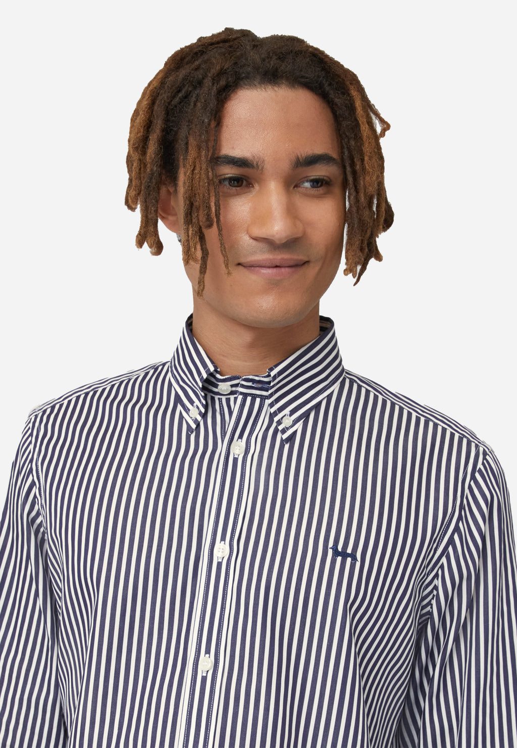 CAMISA SPORT HARMONT & BLAINE AZUL RYS ALGODON (CRM001012931B-801)