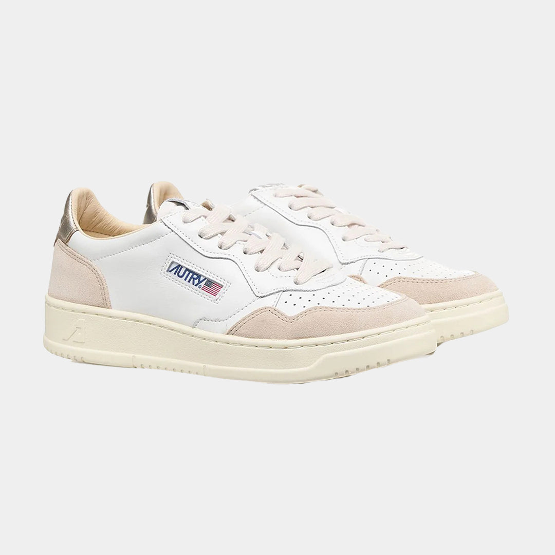 Tenis Medalist Dama Blanco/Beige/Dorado