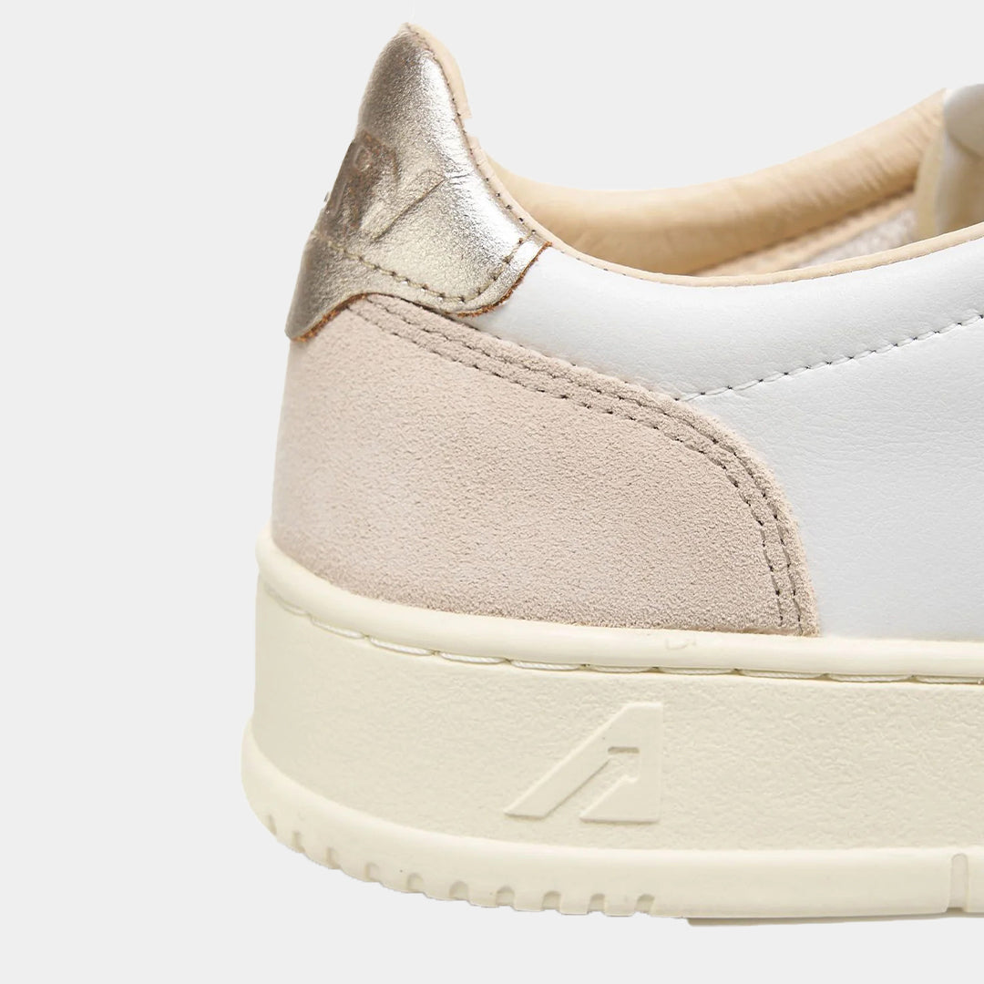 Tenis Medalist Dama Blanco/Beige/Dorado