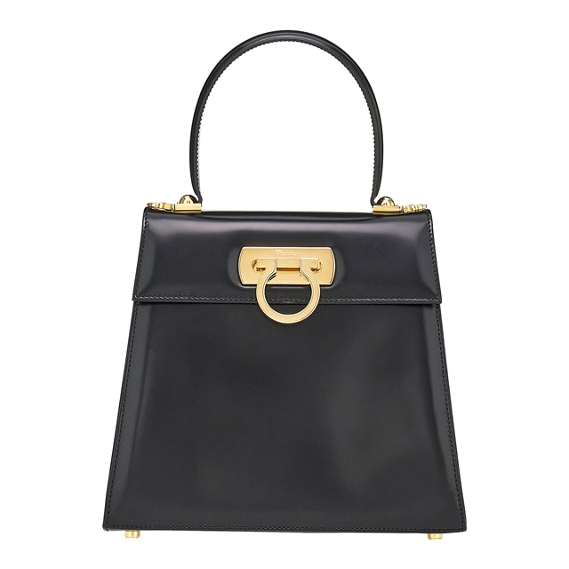 BOLSO FERRAGAMO DAMA NEGRO CUERO (749021-212193)