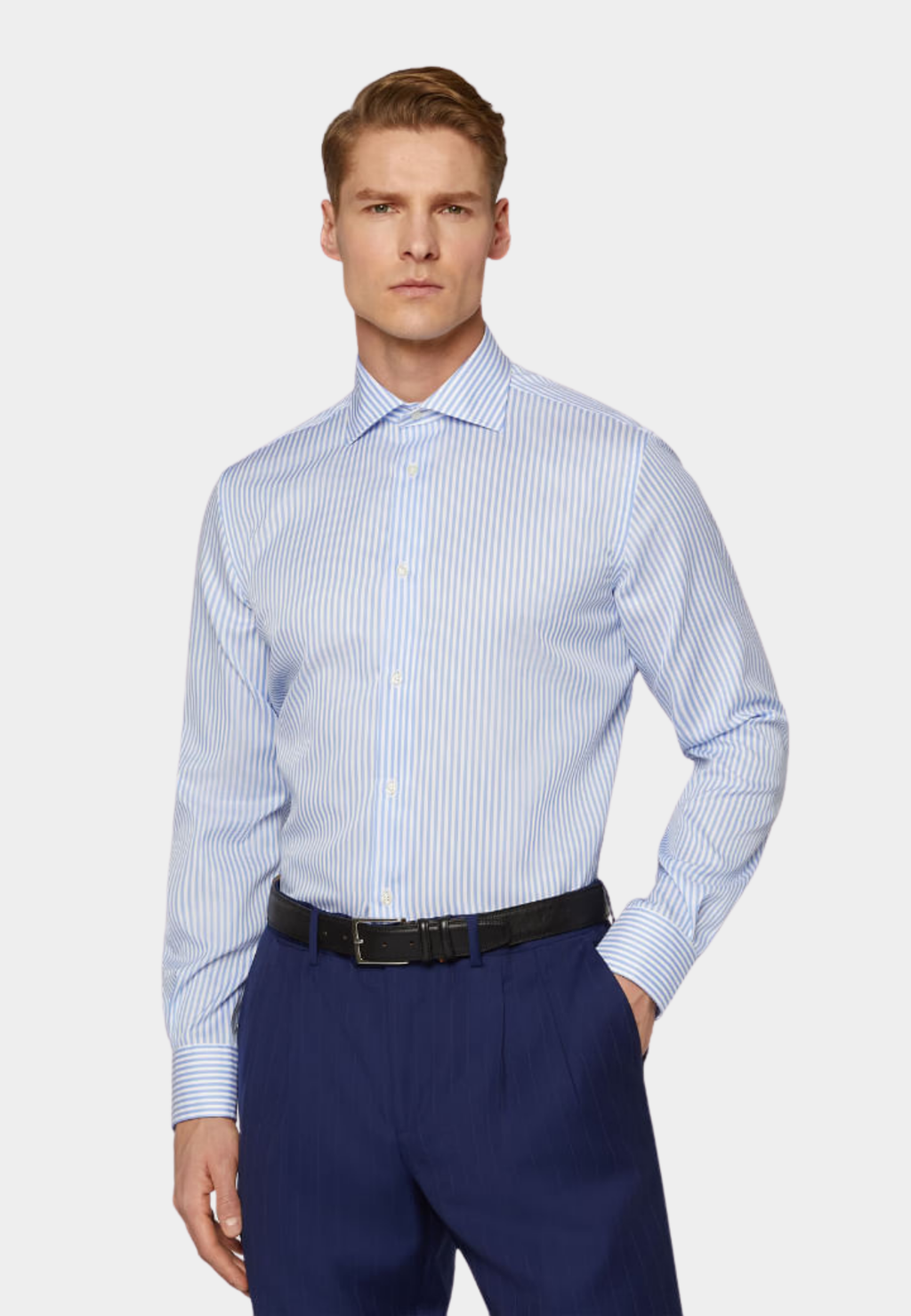 CAMISA BOGGI AZUL RYS ALGODON (24P044901)