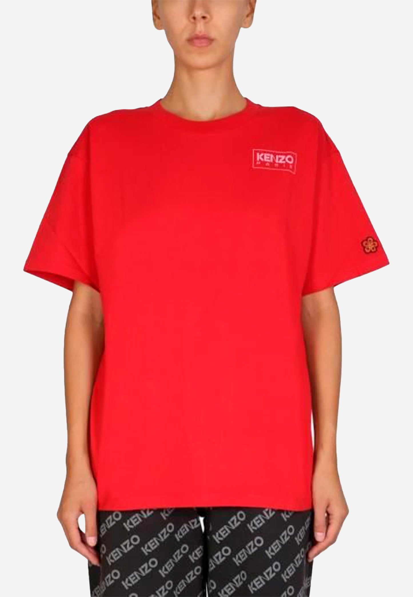 CAMISETA-TSHIRT KENZO DAMA ROJO ALGODON (FC62TS0094SG-21)