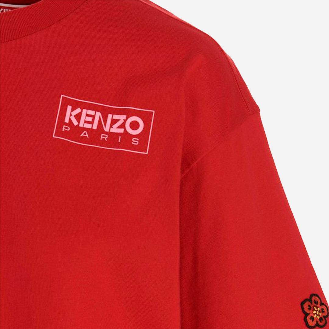 CAMISETA-TSHIRT KENZO DAMA ROJO ALGODON (FC62TS0094SG-21)