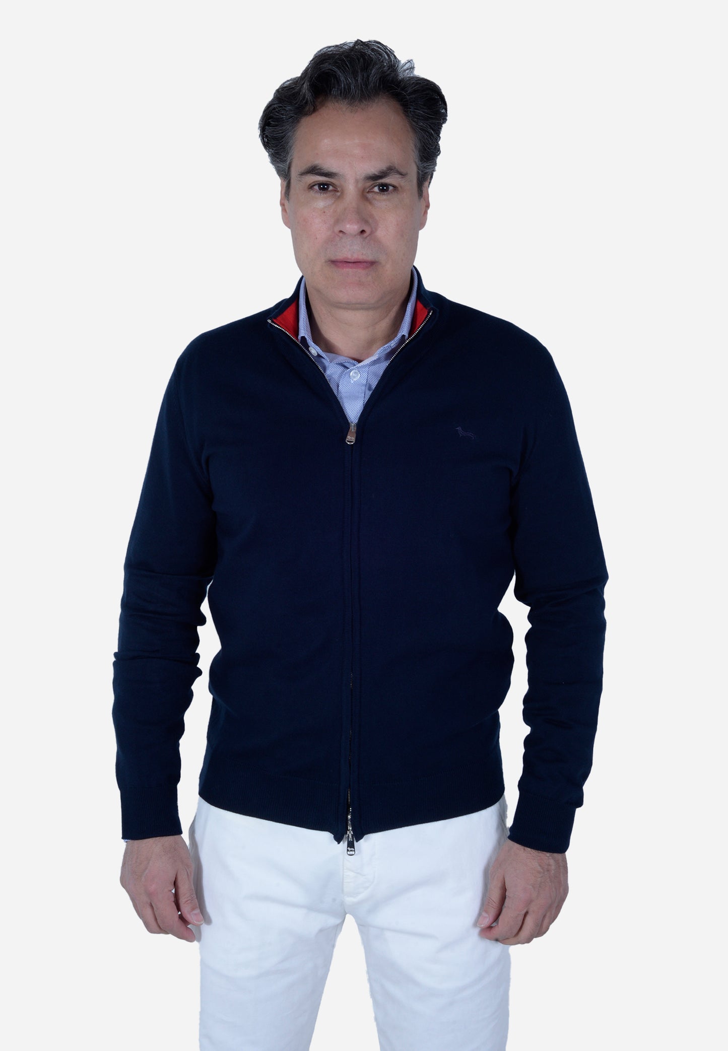 SWETER HARMONT & BLAINE AZUL ALGODÓN (HRL080030075-828)