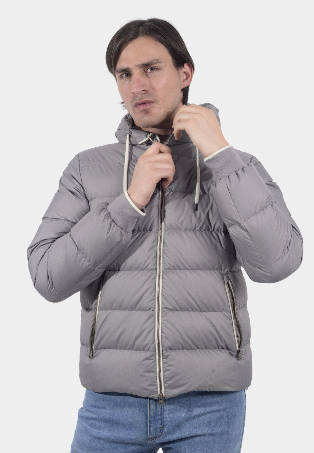 CHAQUETA HERNO CABALLERO GRIS POLIESTER (PI00080UR124559406)