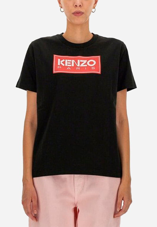 CAMISETA-TSHIRT KENZO DAMA NEGRO ALGODON (FC62TS0104SY-99J)