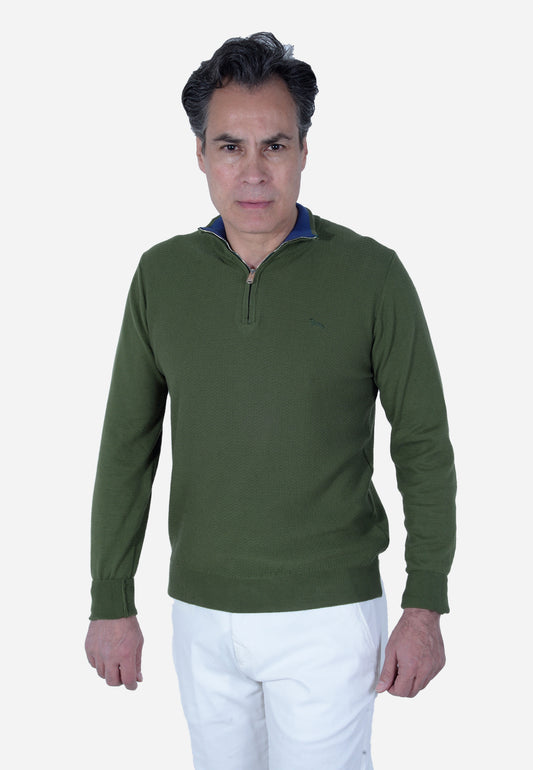 SWETER HARMONT & BLAINE VERDE ALGODÓN (HRL622030763-629)