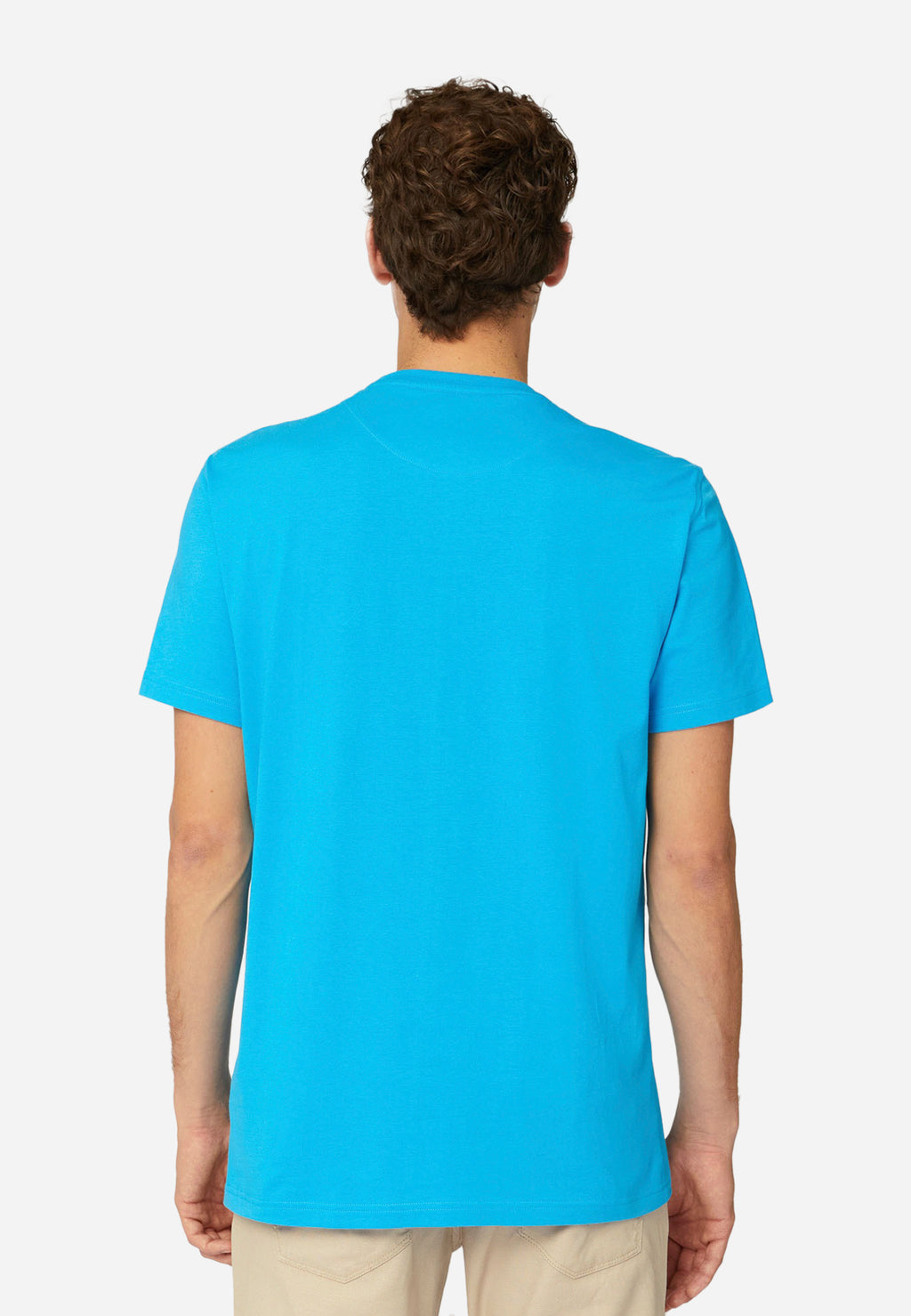 CAMISETA T-SHIRT HARMOT&BLAINE AZUL ALGOD (IRL003021055R-807)