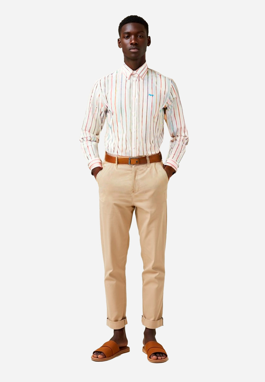 CAMISA SPORT HARMONT & BLAINE BLANCO RYS ALGODON (CRM011012936B)