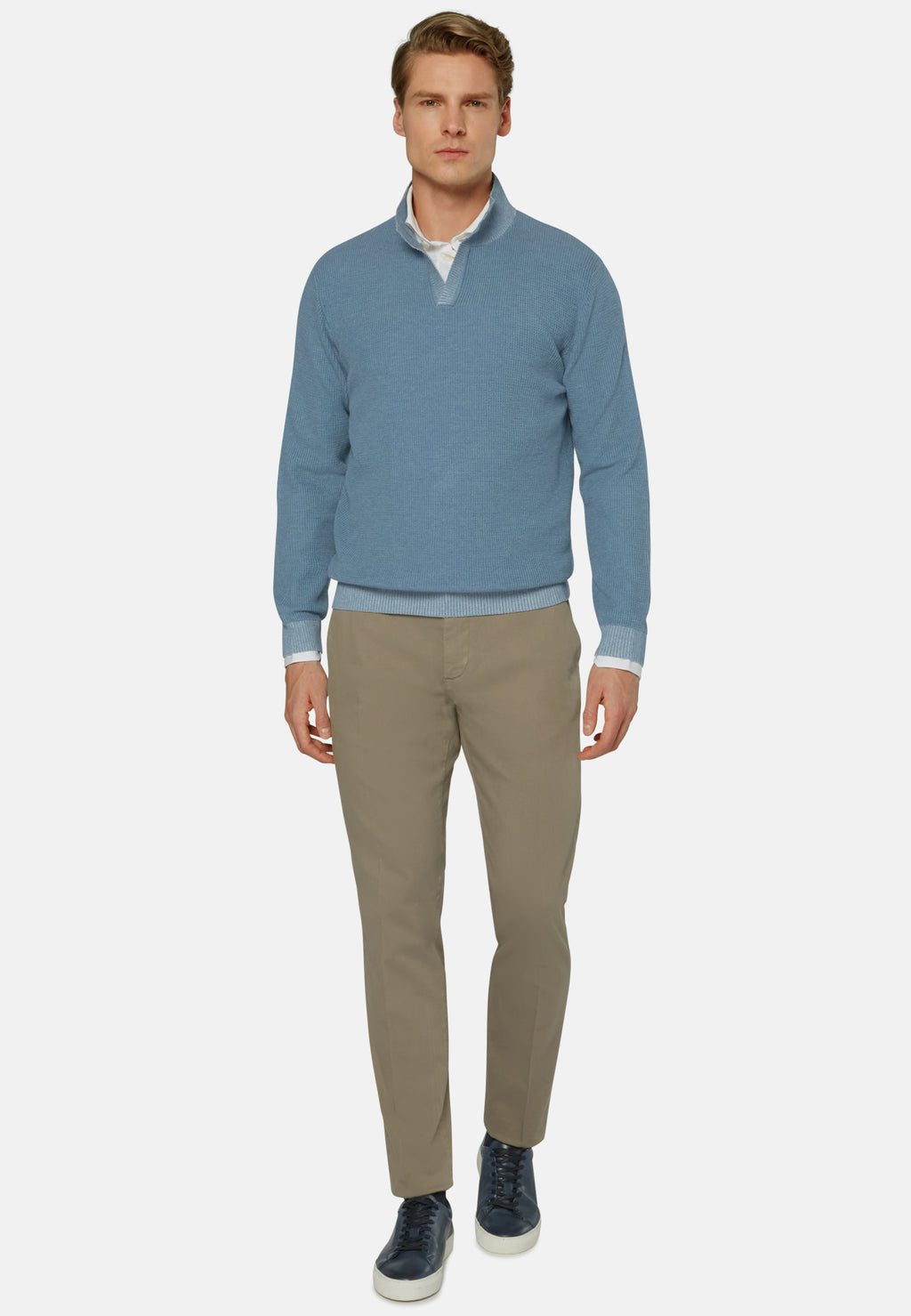 SWETER BOGGI AZUL ALGODON (23P010202)