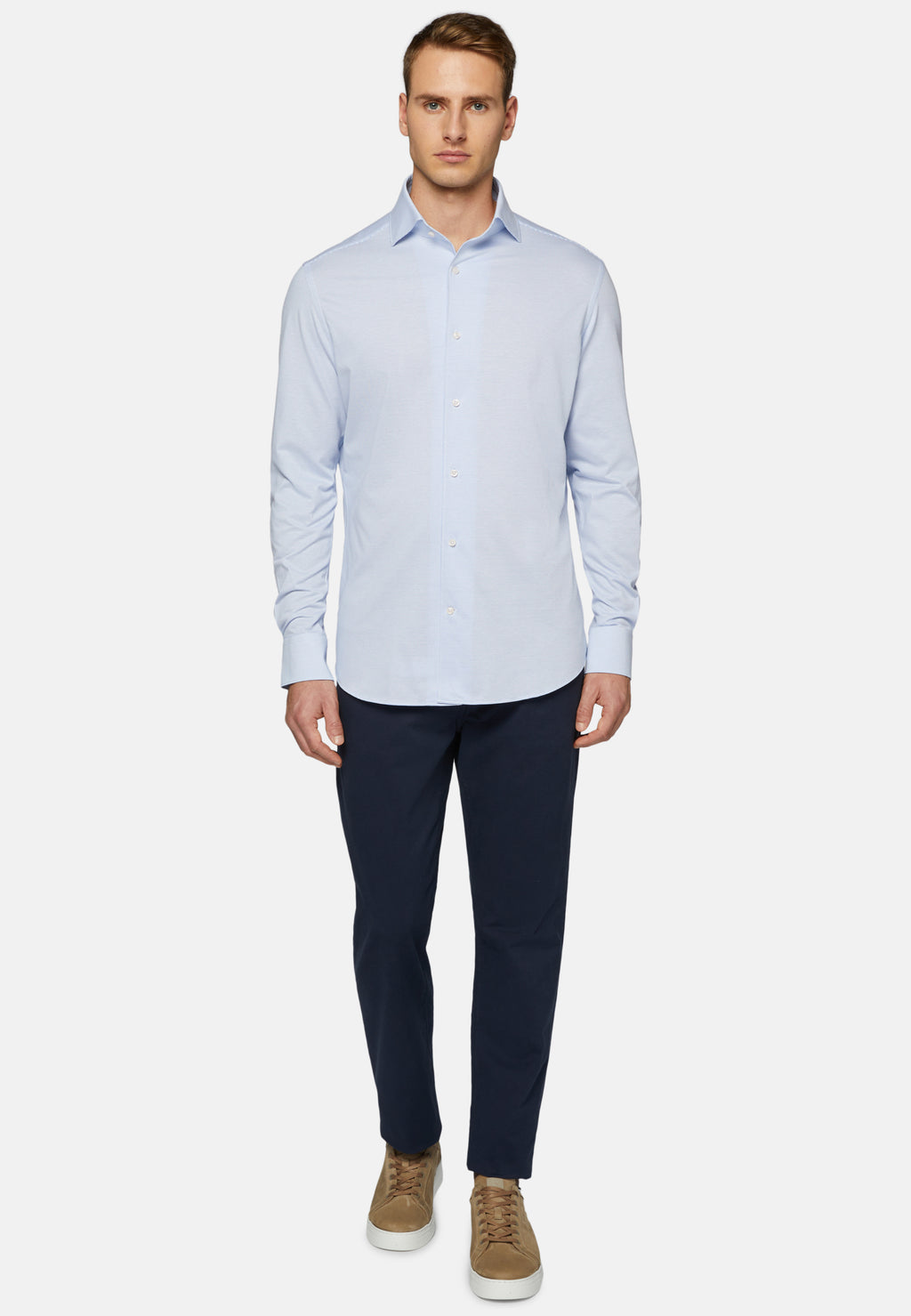 CAMISA BOGGI AZUL PTOS ALGODON (23P011301)