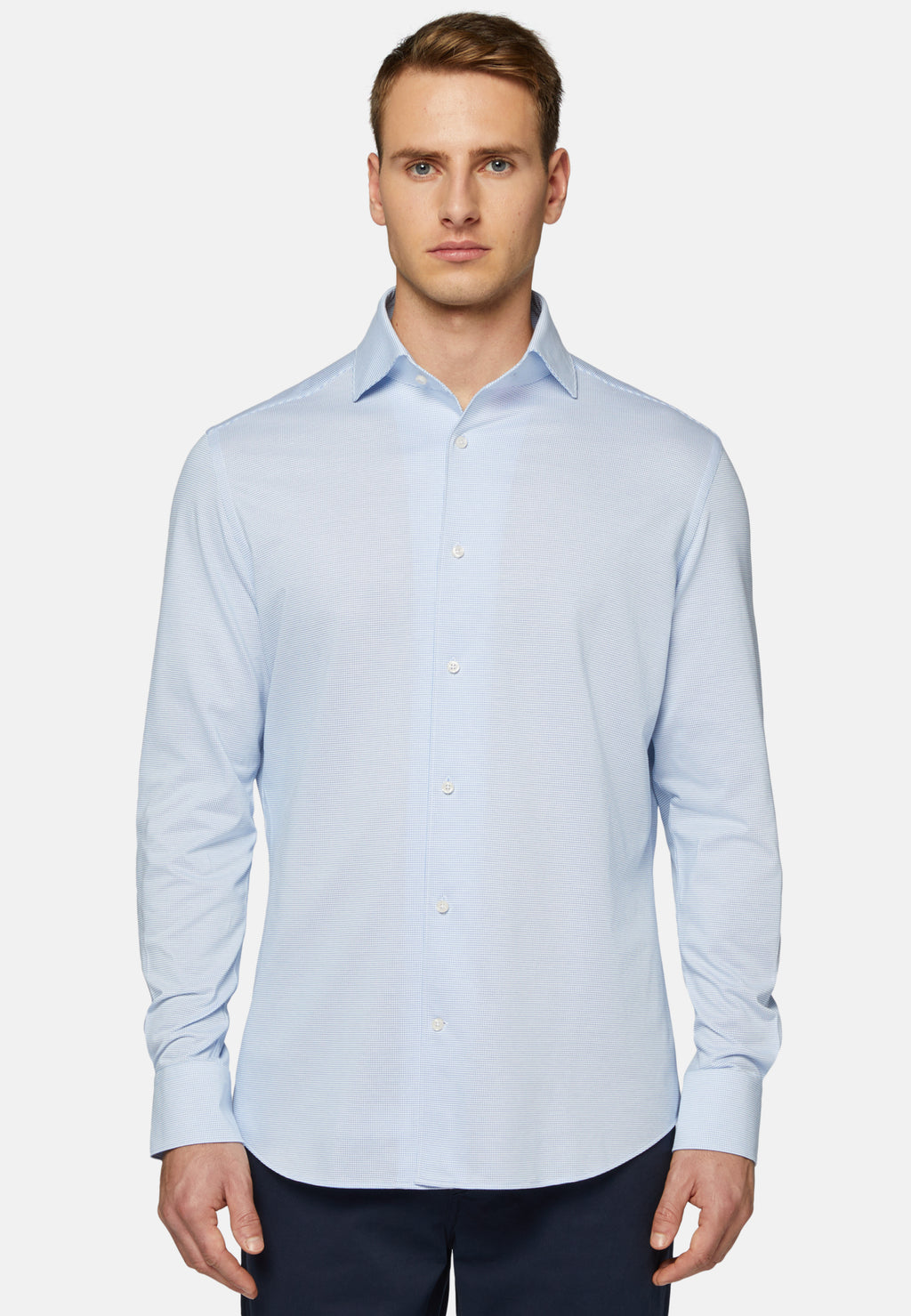 CAMISA BOGGI AZUL PTOS ALGODON (23P011301)