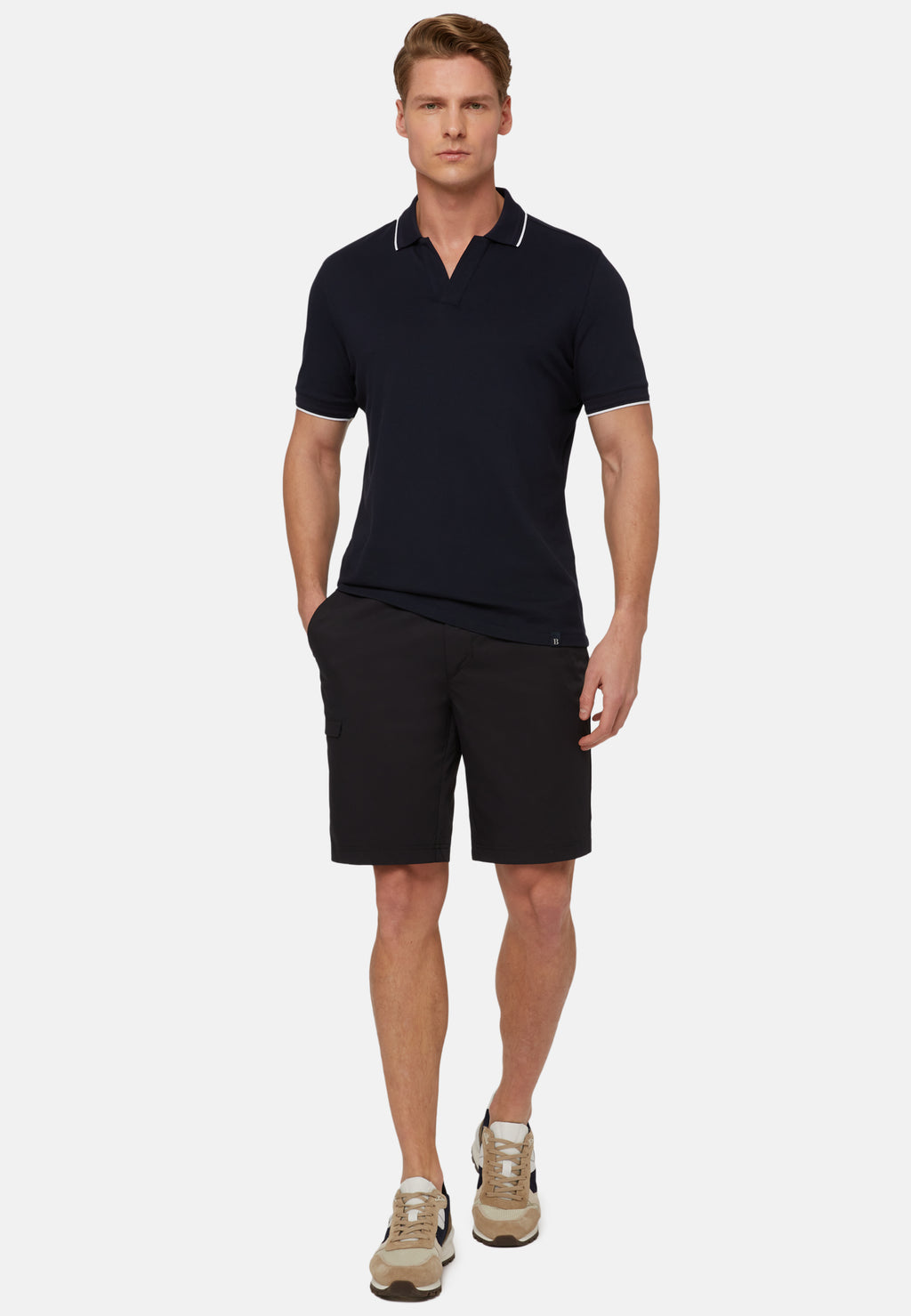 BERMUDA  BOGGI AZUL POLIESTER (23P026903)