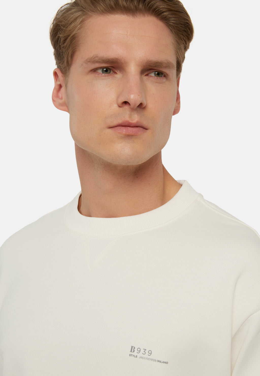 SWEAT-SHIRT BOGGI BLANCO HUESO ALGODON (23P041402)