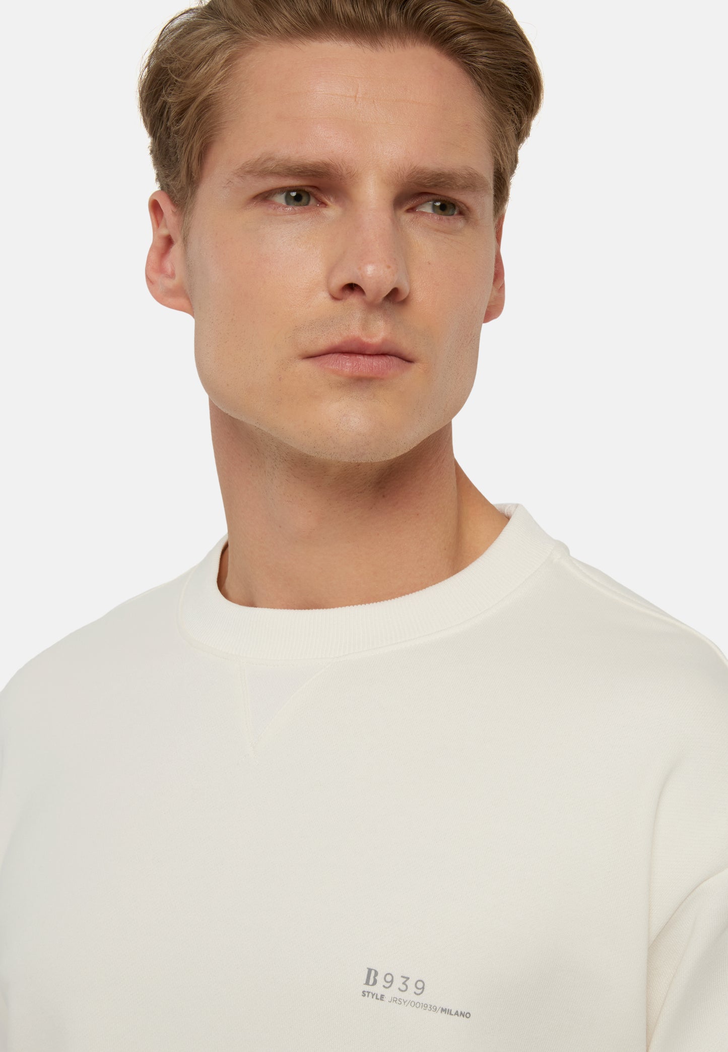 SWEAT-SHIRT BOGGI BLANCO HUESO ALGODON (23P041402)